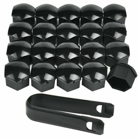 Kalmaegee 20PCS 22MM Wheel Lug Nut Covers Compatible with Range Rover Buick Regal Bolt Cover Caps(Black)