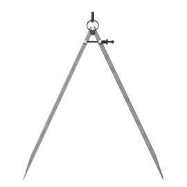 Kozelo Spring Joint Caliper - [20 Inch] Carbon Steel Spring Divider Caliper with Solid Nut for Metalworking Drawing Use, Flat Leg