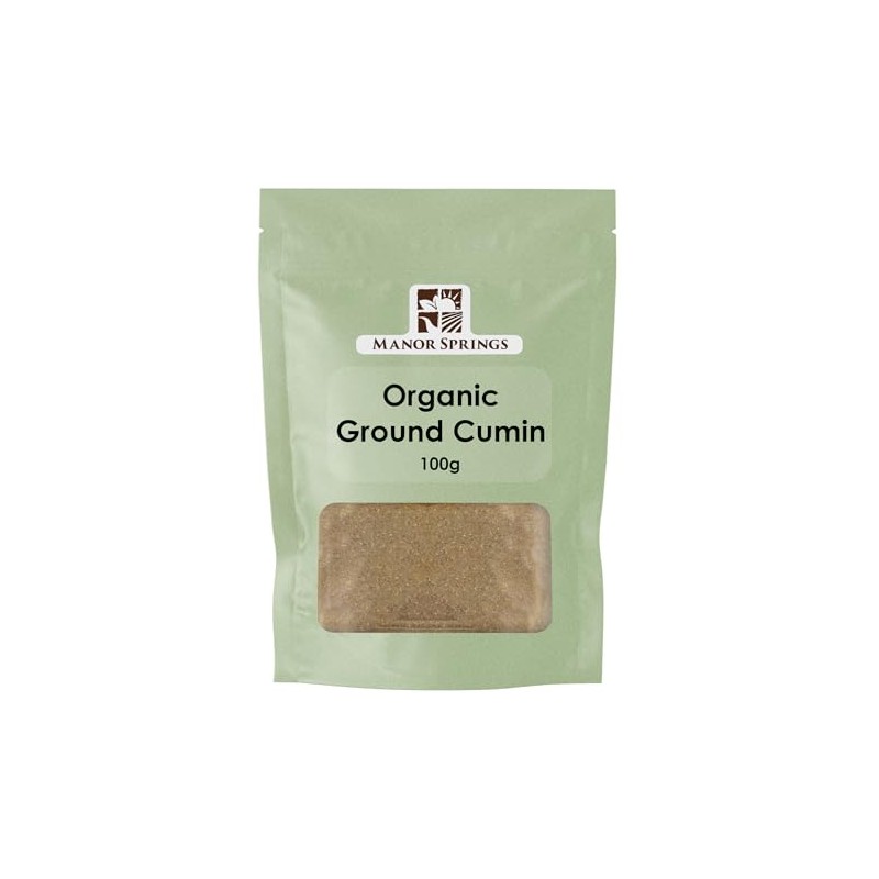 Organic Ground Cumin 100g by Manor Springs Organic