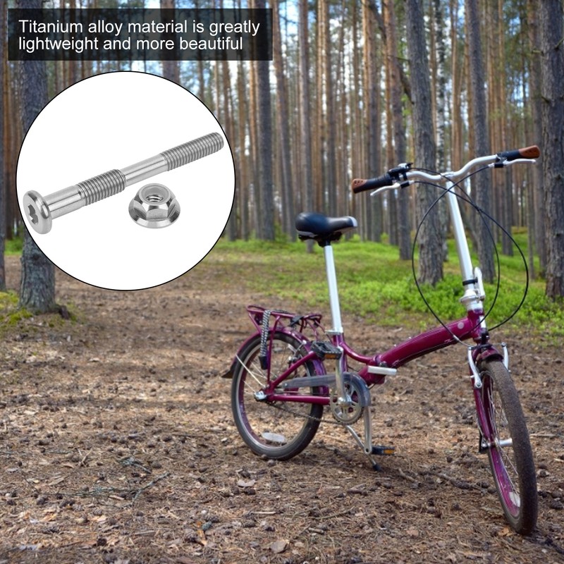 Titanium Alloy Disc Brake Suspension Bolt Nut Set for Brompton