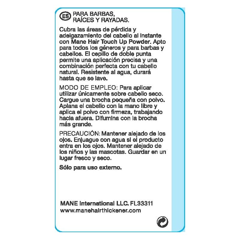 Mane Hair Enhancer to Conceal Roots, Cover Bald Spots, Fill