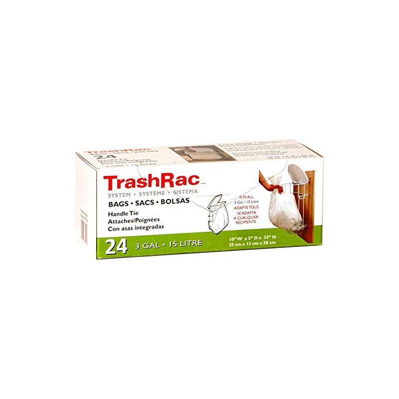 TrashRac 3 Gal. Kitchen Waste Bags (24-Count)