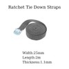 4 Pcs 2m x 25mm Ratchet Tie Down Straps Adjustable