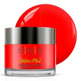 SNS Nail Dip Powder, Gelous Color Dipping Powder - Machu Picchu (Red) - Long-Lasting Dip Nail Color Dip Nail Color Lasts 14 Days - Low Odor & No UV Lamp Needed - 1.5 Oz