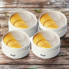 SNP uses moisturizing eye patches around the eyes to improve wrinkles around the eyes, 4 gold collagen dual eye patches, 60 pieces / 에스엔피 눈가 보습 아이 패치 사용 눈가 주름 개선 골드 콜라겐 듀얼 아이패치 4개 60개입
