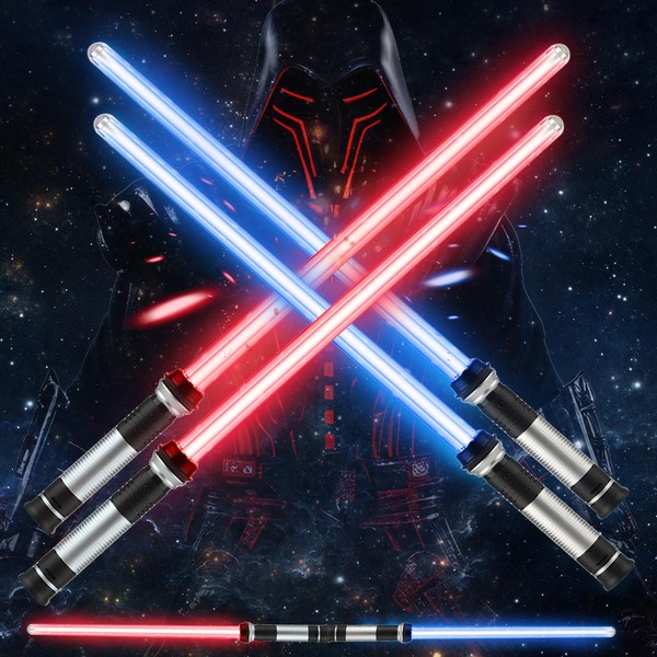 TOY Life Light Up Saber 4 Pack Telescopic Extendable and