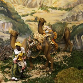 FADEDA Camel/Height: 25 cm/Hand-painted/Detailed Nativity Scene Figures - Christmas Table Decoration Nativity Accessories