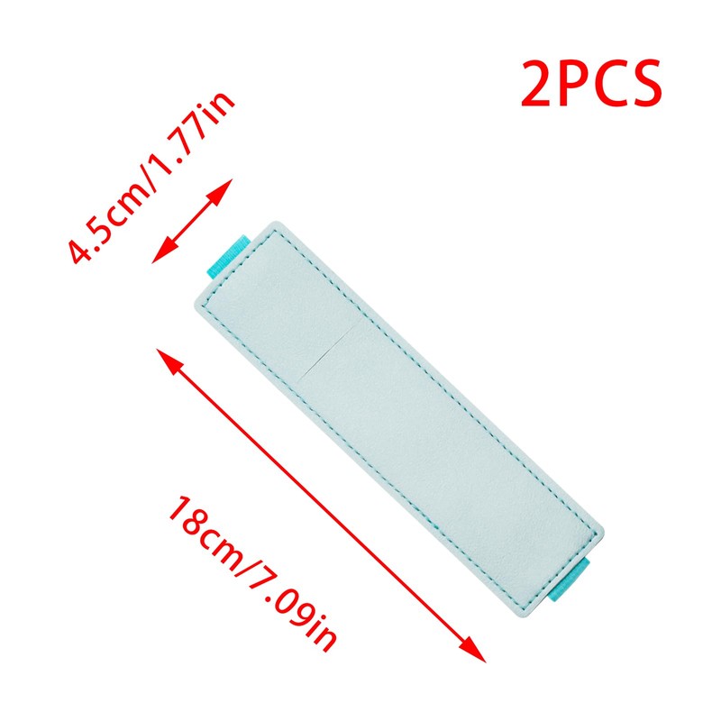 YUYUDEHM 2 PCS Adjustable Pen Holder Elastic Band, PU Leather