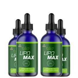Pelican Vitamins LIPO MAX - Amino Diet Drops- Keto & Weight Support- 4 Bottles- 240ml (2fl oz)