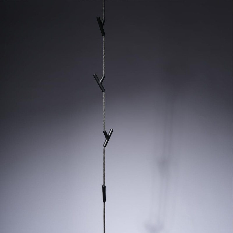 Minimalist Hanging Coat Rack, Designer-style Clothes Rack with 5 Hooks,