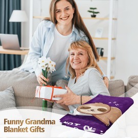 Niyewsor Grandma Gifts, Flannel Blanket Grandma Birthday Gifts from Grandchildren, Great Grandma Gifts, Mother's Day Christmas Thanksgiving Presents Gifts for Grandma