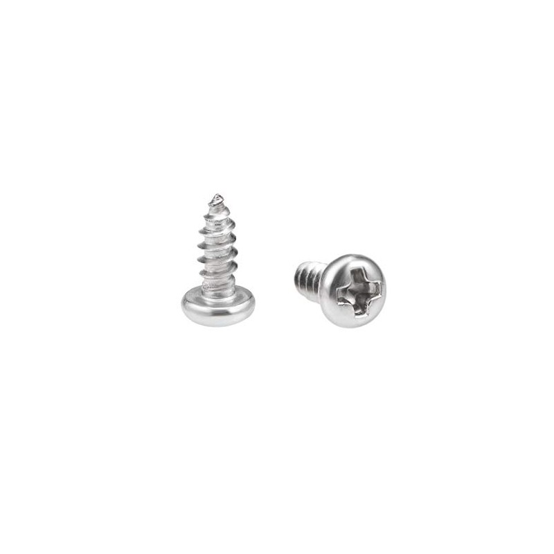 sourcing map 3x8mm Self Tapping Screws Phillips Pan Head Screw