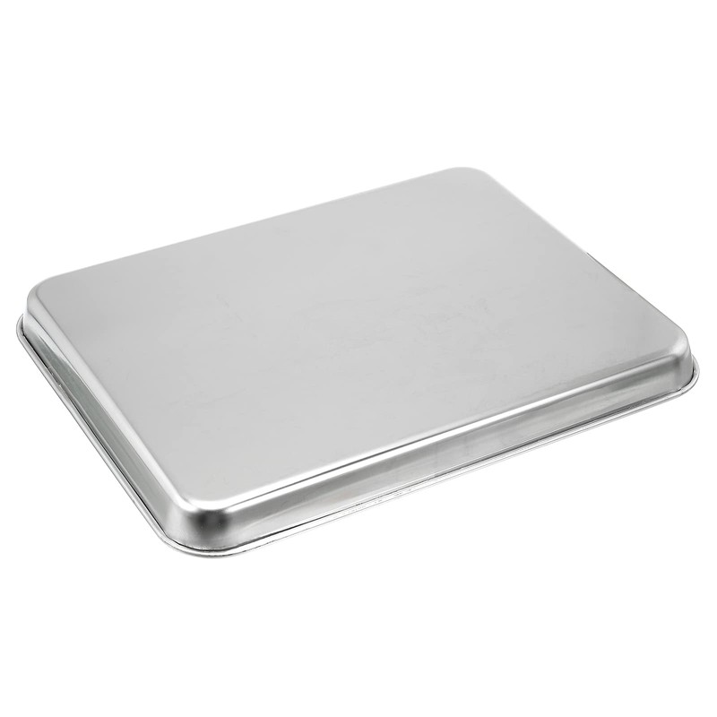 PATIKIL 430 Stainless Steel Tray, 31x24cm Rectangular Flat Type Lab