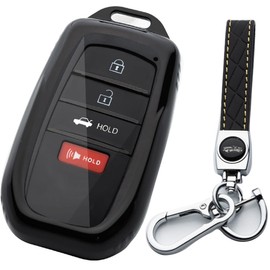 Tautrophen Key Fob Cover Compatible with Toyota Crown Corolla Cross Highlander Tundra Prius Venza Sequoia Camry 2025