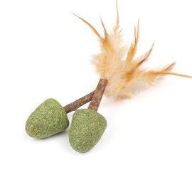 CanadianCat Company Cat Toy Catnip with Matatabi Sticks & Feather (Pack of 2)