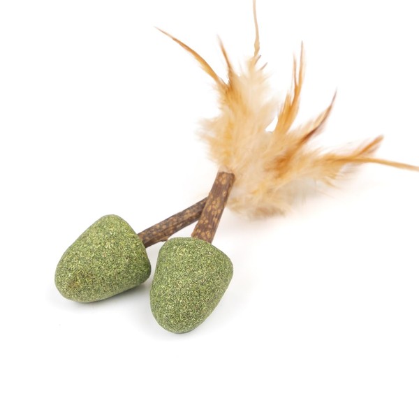 CanadianCat Company Cat Toy Catnip with Matatabi Sticks & Feather