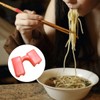 Jagowa 6 Pcs Reusable Chopstick Assistant Reusable Plastic Training Chopsticks