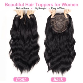 Hair Toppers for Women 16 Inch Synthetic Lightweight Natural