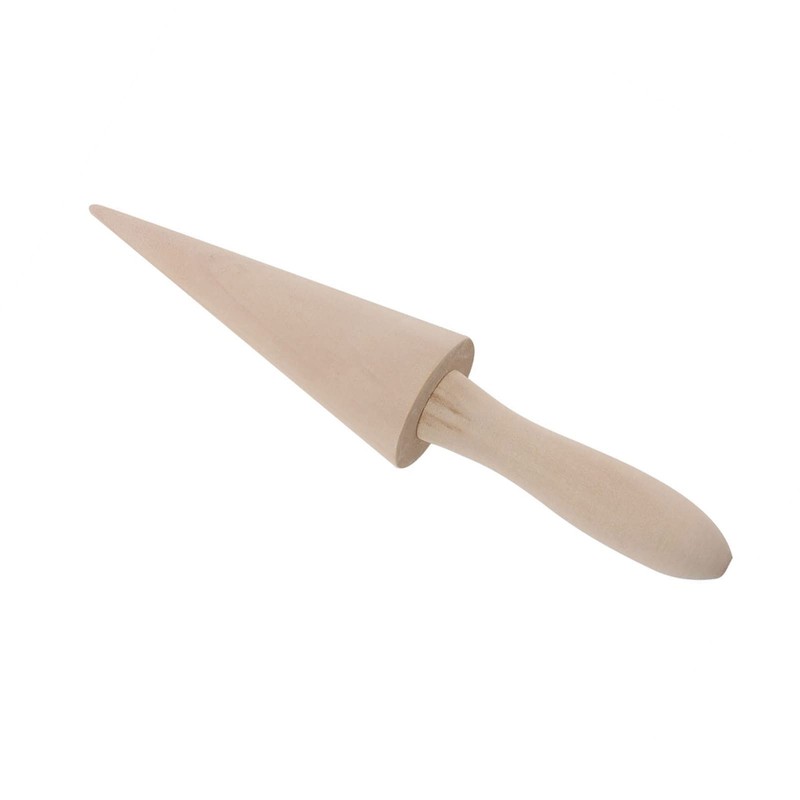 Moofey Ice Cream Cone Mold Reusable Wooden Krumkake Roller Cone