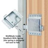 WellMade Inside Deadlock, Heavy Duty Garage Doors Side Lock, Galvanized