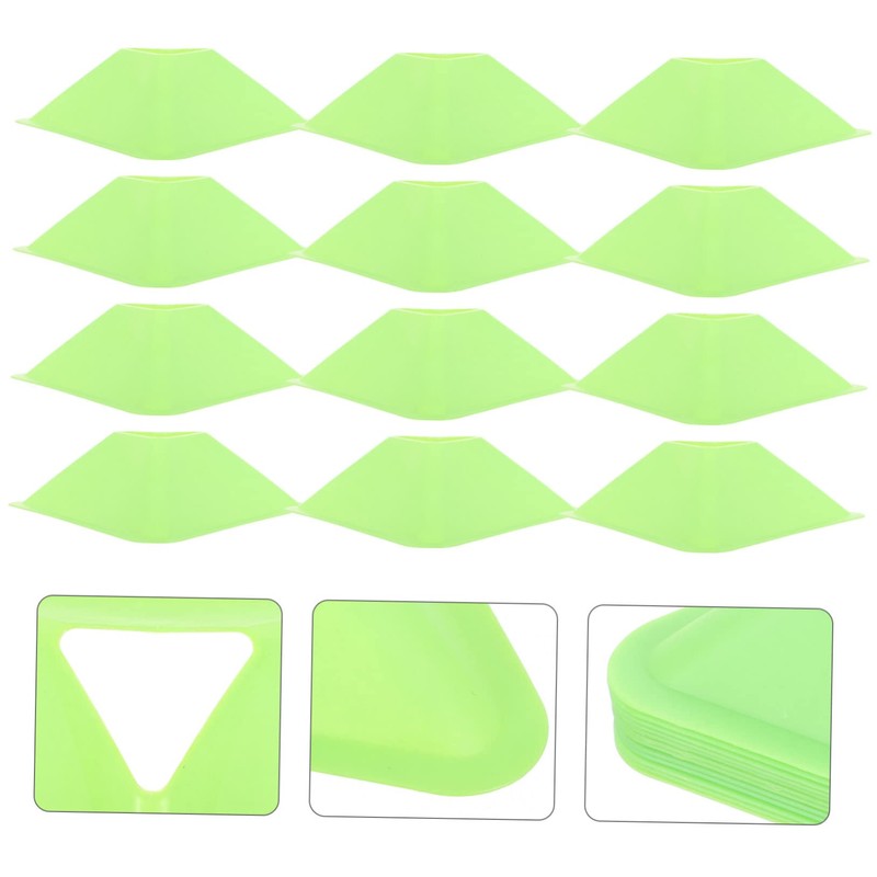 Kisangel 12pcs Multi-Function Soccer Training Cones Pe Agility Markers for