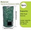 TAROTKIN 2 Pcs Collapsible Garden Compost Bin, Yard Waste Container