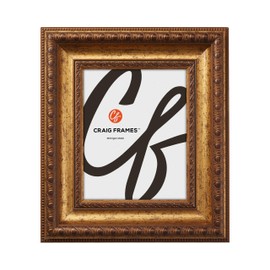 Craig Frames 16x20 Picture Frame – Aged Gold Arqadia Gothic Style 7372, 3 Inch Polystyrene Moulding, Acrylic Front, Backing, Wall Kit – Ornate Wall Display