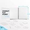 Enday Graph Paper Notebook 8.5 x 11 with Plastic Cover,