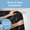 Aycorn Temporary Blackout Blinds & Curtains For Bedroom, Living Room,