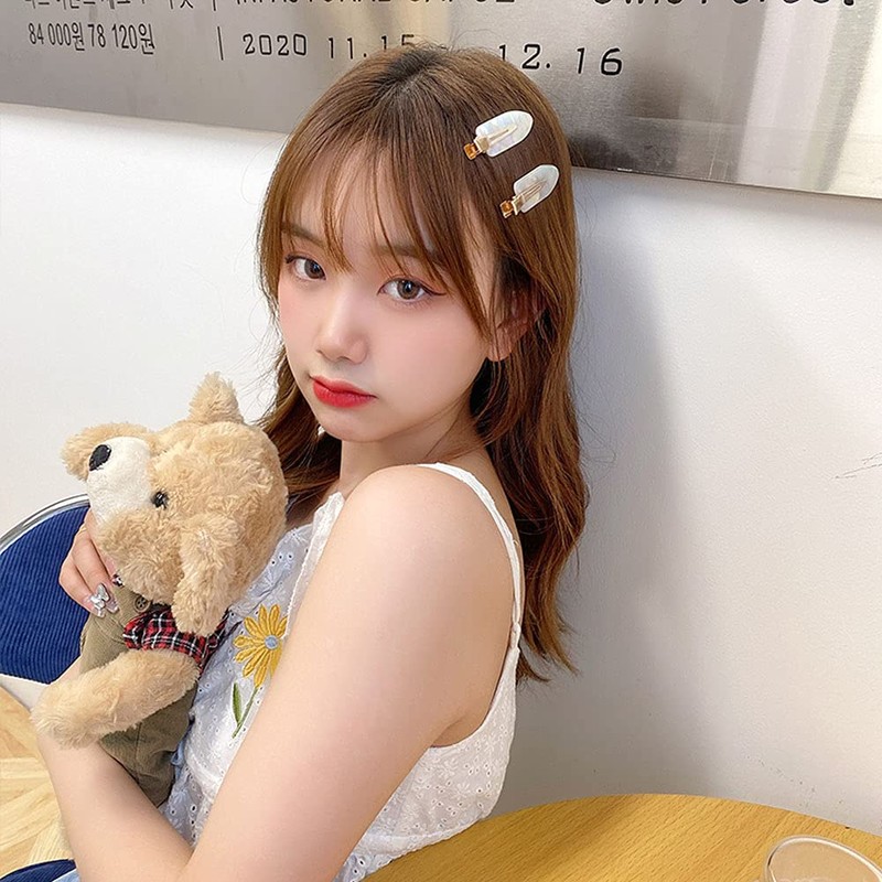 shefun JP259 Traceless Bangs Clip, Tortoise Shell Style, Set of