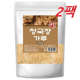 엄마애손 Domestic soybean Cheonggukjang powder, fermented Cheonggukjang bacteria culture purified product 500gX2 packs / 국내산 대두 청국장 가루 분말 발효 청국장균배양정제물 500gX2팩