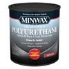 Minwax Water Based Oil-Modified Polyurethane, Warm Gloss, Clear, 1 Quart
