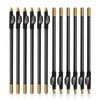 Lápiz de Barbero, 12 Pcs con Sacapuntas (Negro)