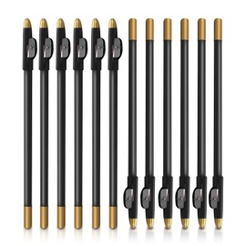 Lápiz de Barbero, 12 Pcs con Sacapuntas (Negro)