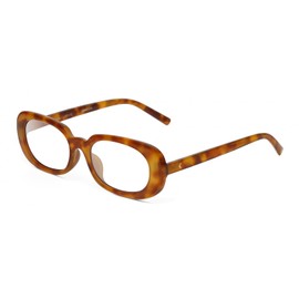 Calabria K+K VANESSA Oval Eyeglass Frame Tortoise Havana Crystal Women Clear Demo Lens No Magnification Power Glasses Trendy