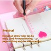 Luoperyuan 6 Holes Pages Binder Notebook Binder Ruler, 6 Pcs