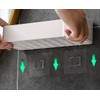 Fineget Plastic Shower Caddy Adhesive Wall Shower Shelves for Bathroom