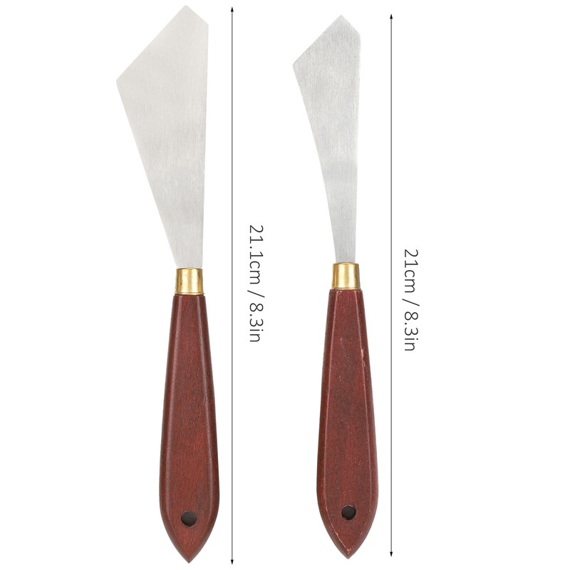 4Pcs Stainless Steel Palette Knife Shaped Oil Painting Art Spatula