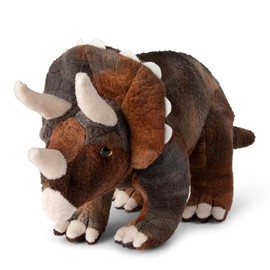 WWF 01184 Plush Toy Triceratops, Lifelike Designed Cuddly Toy, Approx. 23 cm Tall, Wonderfully Soft and Cuddly, Hand Wash Possible