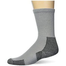 thorlos unisex adult Xj Max Cushion Crew Running Socks, Cloud Grey, Large US