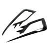 Pair Front Fog Light Lamp Eyebrow Trim Glossy Black for
