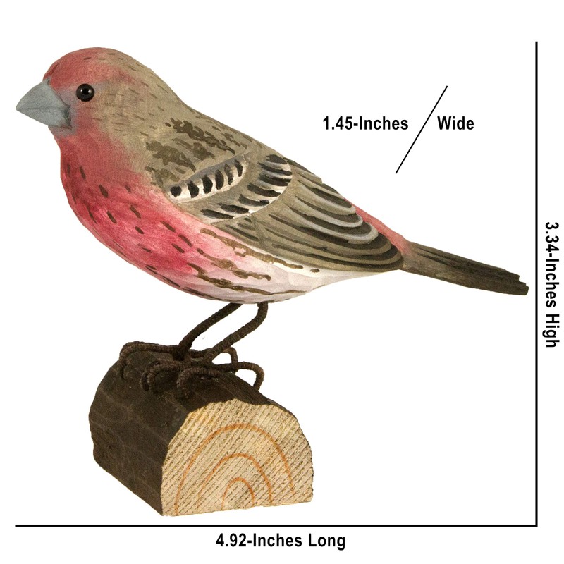 Wildlife Garden - Bird, decorative bird, wooden bird, house bullfinch,