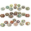 JGARTS Dotted Mix Color Multi Designed Ceramic Cupboard Cabinet Door