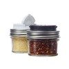 Jarware Spice Lids for Regular Mouth Mason Jars, Set of