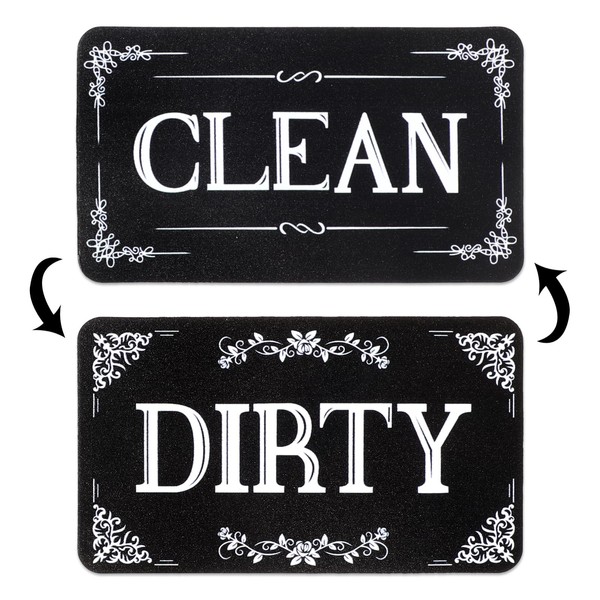 Qianyu Dishwasher Magnet Clean Dirty Sign Double-Sided Strong/Non Scratch Universal