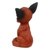 Ebros Sinister Pets Collector TeeHee Grinning Sly Fox Figurine 4.25"H