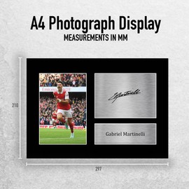 HWC Trading A4 Gabriel Martinelli Gifts Printed Signed Autograph Picture for Football Fans and Supporters - A4