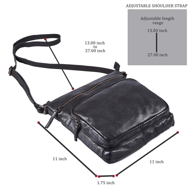 Cochoa Women's Vintage Genuine Leather Large Shoulder Bag Leather Handbag,