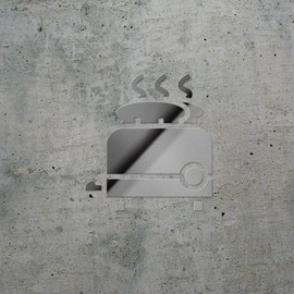 Decal Stickers of Toaster (Metallic Silver) (Set of 2) Premium Waterproof Vinyl Decal Stickers for Laptop Phone Accessory Helmet Car Window Mug Tuber Cup Door Wall - BICVER1e49522SIW19Y24