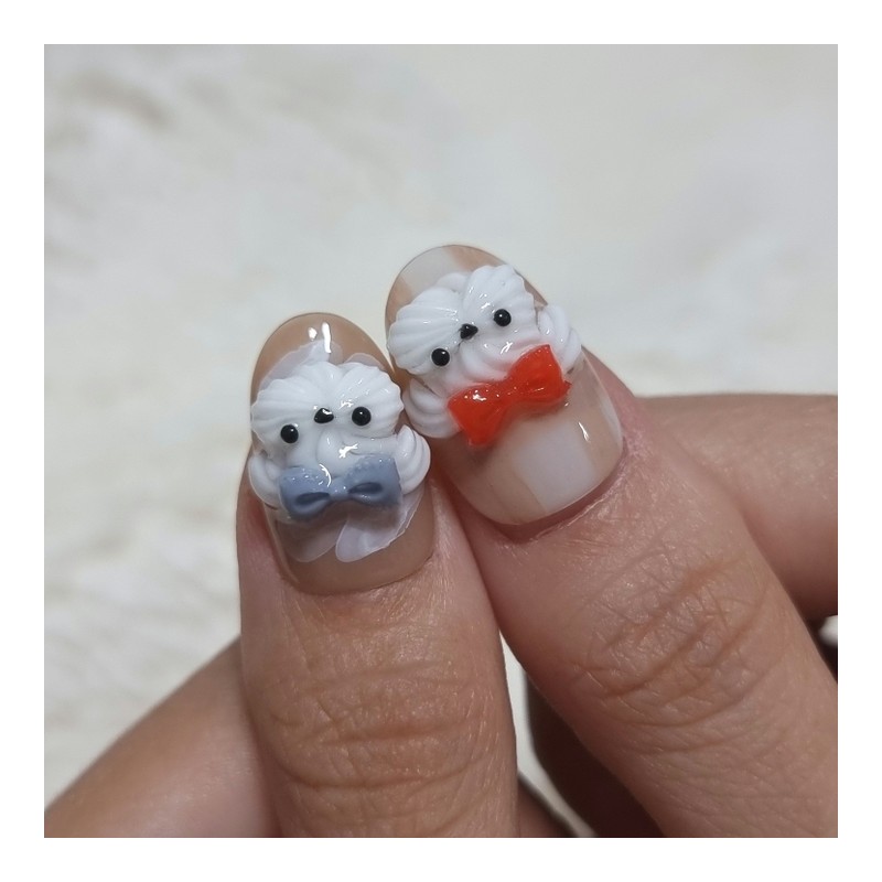 (Limited quantity‼️) Cutie Po Ganadi handmade nail tips - short